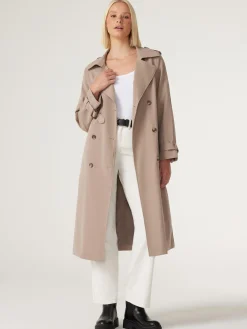 Hot Jeanswest Amanda Relaxed Trench Coat Latte