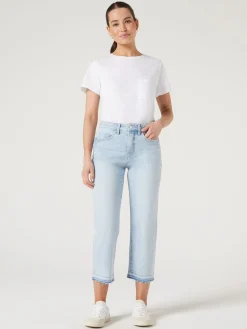 Cheap Jeanswest Annie Mid Waisted Straight Capri SummerIndigo