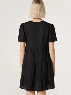 New Jeanswest Billie Tiered Dress Black
