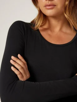 Best Sale Jeanswest Charlotte LS Tee Black