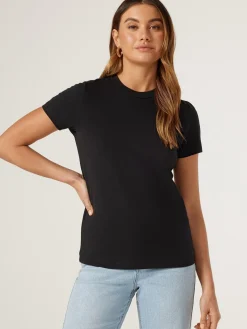 Outlet Jeanswest Classic Crew Neck Tee Black