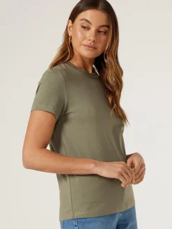 Flash Sale Jeanswest Classic Crew Neck Tee Black