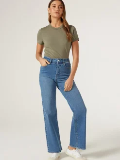 Flash Sale Jeanswest Classic Crew Neck Tee Black