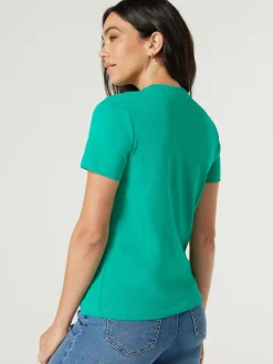 Discount Jeanswest Classic Crew Neck Tee Black