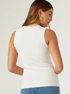 Store Jeanswest Classic Rib Tank Black