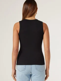 Fashion Jeanswest Classic Rib Tank Black