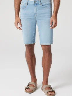 Outlet Jeanswest Connor Knit Denim Short Summer Blue