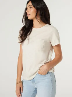 Best Sale Jeanswest Essential Slub Pocket Tee Black