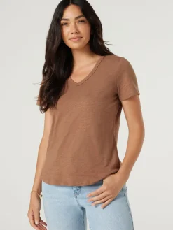 Discount Jeanswest Essential V-Neck Tee Black