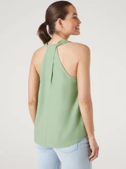 New Jeanswest Helena V-Neck Top Green