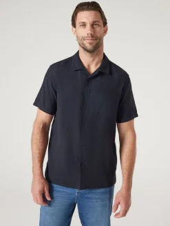 Shop Jeanswest Jimmy Relaxed Resort Shirt Navy