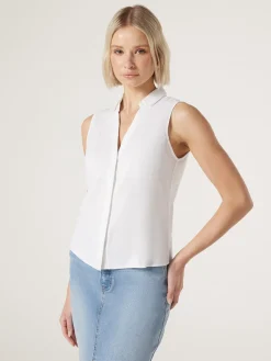 Best Jeanswest Jonti Sleeveless Shirt Red