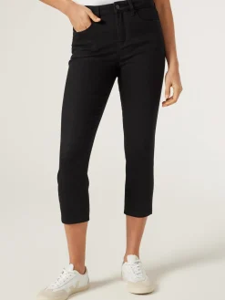 Best Sale Jeanswest Kara Mid Waist Skinny Capri Black