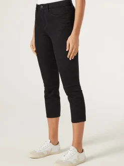 Best Sale Jeanswest Kara Mid Waist Skinny Capri Black