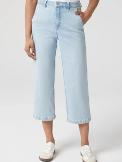 Hot Jeanswest Kelsey Relaxed Capri FadedBlue
