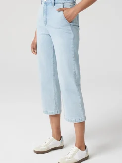 Hot Jeanswest Kelsey Relaxed Capri FadedBlue