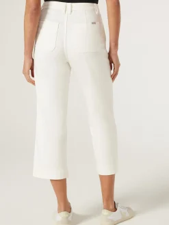 New Jeanswest Kelsey Utility Relaxed Capri OffWhite