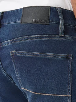 Sale Jeanswest Knit Slim Straight Jeans DarkIndigo