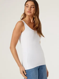 Hot Jeanswest Lola Cotton Basic Tank Black