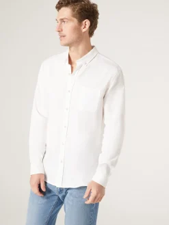 Shop Jeanswest LS Brody Textured Shirt Black