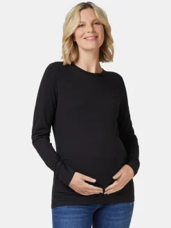 Cheap Jeanswest Natalie Basic Long Slv Top Black