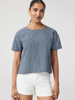 Fashion Jeanswest Nina Linen Tee White