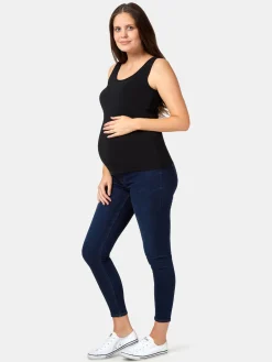 Best Jeanswest Post Maternity Cotton Nursing Tank Black