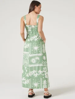 Cheap Jeanswest Priya Sleeveless Dress Green