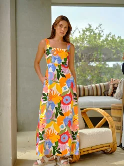 Clearance Jeanswest Priya Sleeveless Dress Green