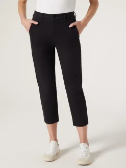 Hot Jeanswest Sammy Mid Waisted Straight Capri Black