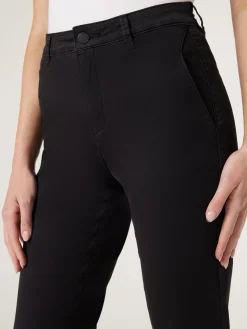 Hot Jeanswest Sammy Mid Waisted Straight Capri Black