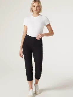 Hot Jeanswest Sammy Mid Waisted Straight Capri Black