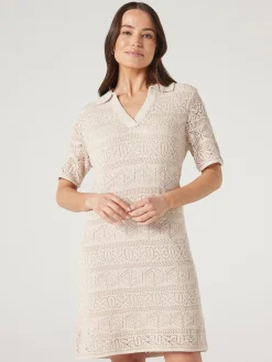 Sale Jeanswest Shelly Crochet Dress Sand