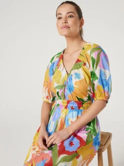 Best Jeanswest Shiloh Peasant Dress Green