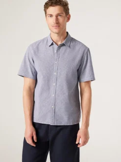 Best Sale Jeanswest Short Sleeve Kai Textured Shirt Grey