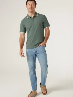 Cheap Jeanswest SS Nash Tipped Polo Blue