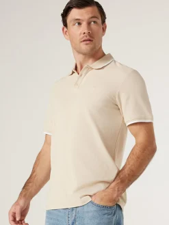 Shop Jeanswest SS Nash Tipped Polo Blue