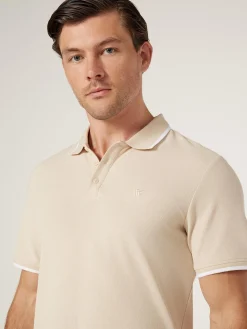 Shop Jeanswest SS Nash Tipped Polo Blue