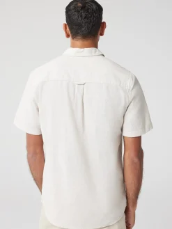 Best Jeanswest SS Wolf Textured Shirt Blue