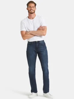 Shop Jeanswest Straight Leg Jeans Indigo Shadow MidIndigo