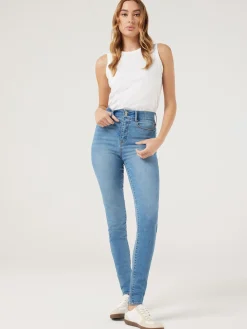 Clearance Jeanswest Tummy Trimmer Skinny Jeans VintageWash