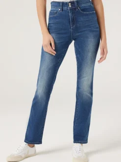 Online Jeanswest Tummy Trimmer Slim Straight Jeans MidIndigo
